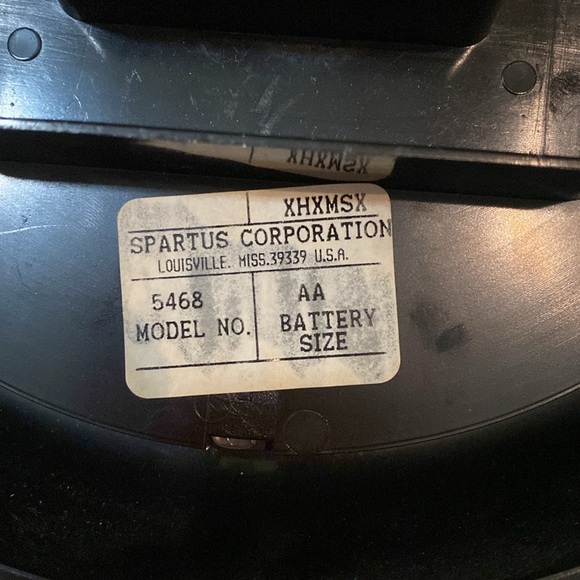 Spartas wall clock. Black. Quartz. Vintage. Good condition - Picture 3 of 6